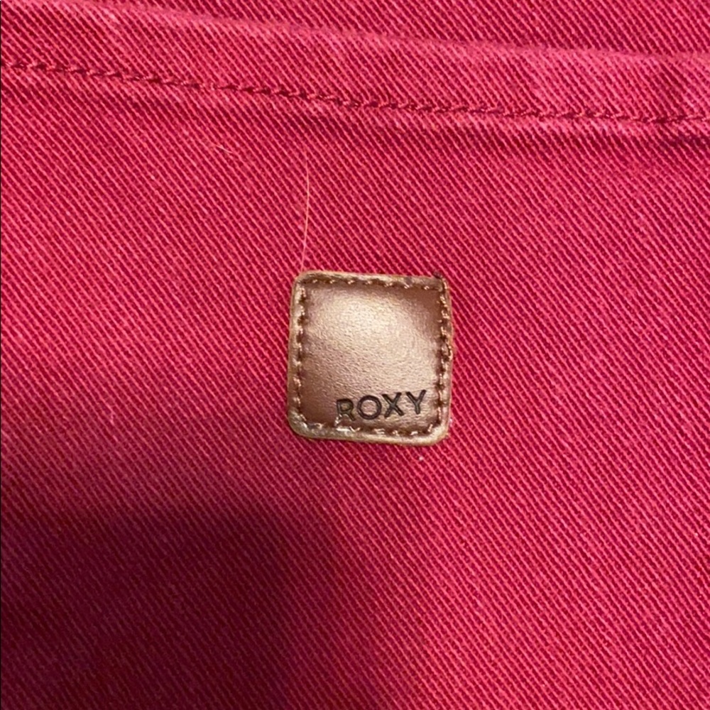 Maroon Roxy Jean Shorts - Picture 4 of 4